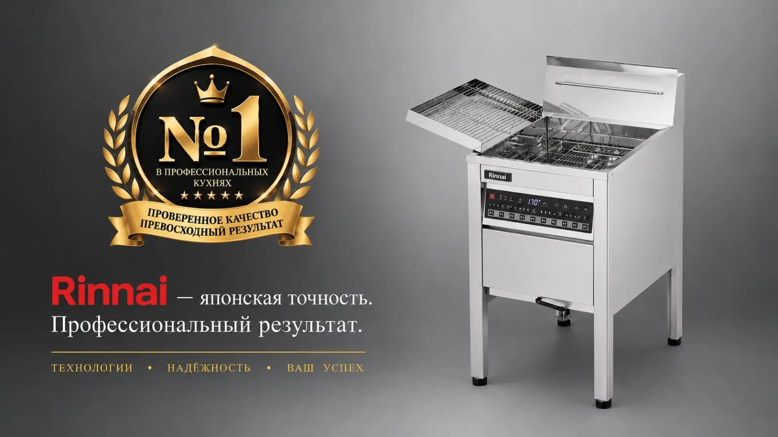 Rinnai — японская точность. Профессиональная фритюрница серии M